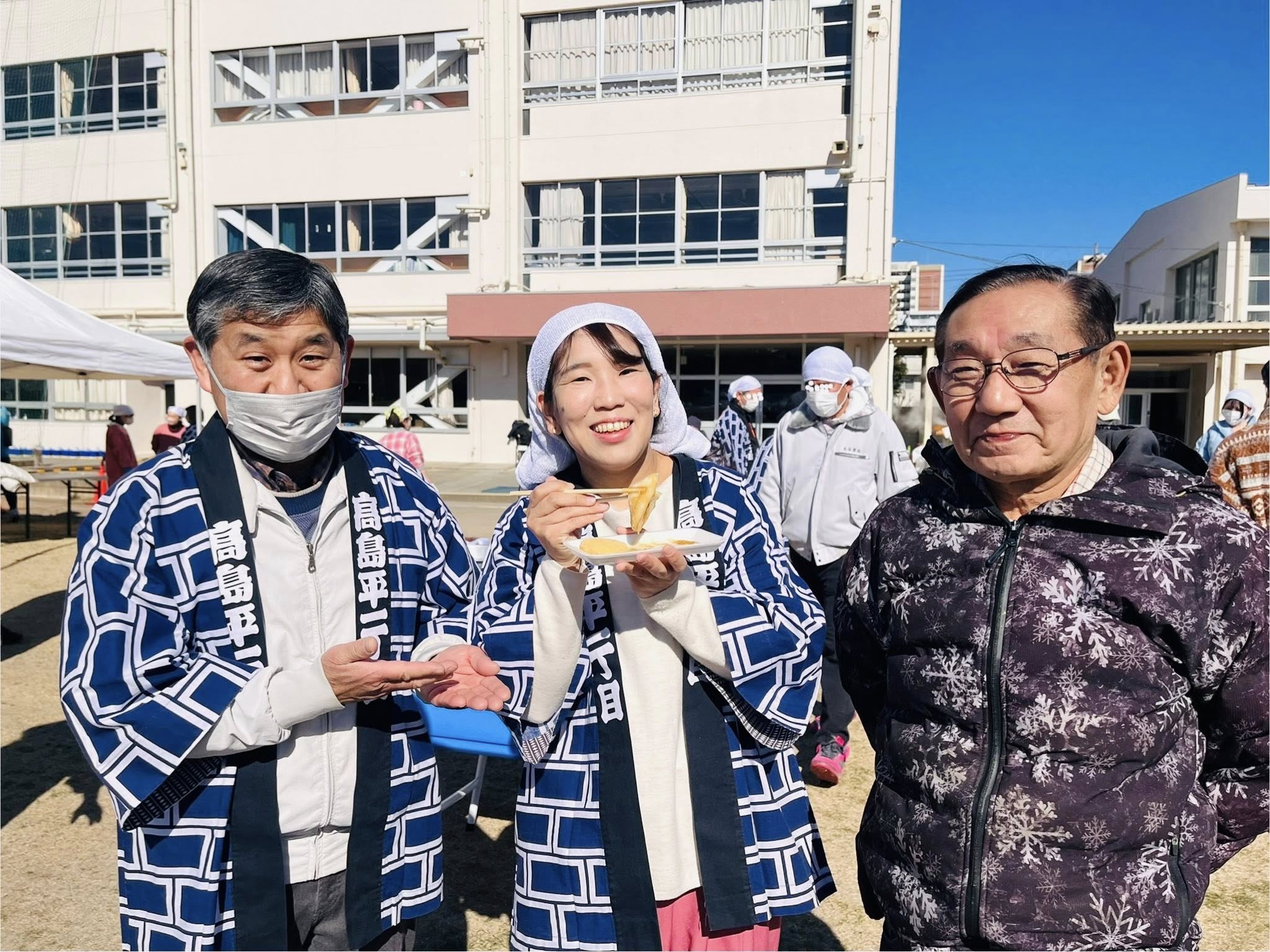 高島平一丁目町会のおもちつき