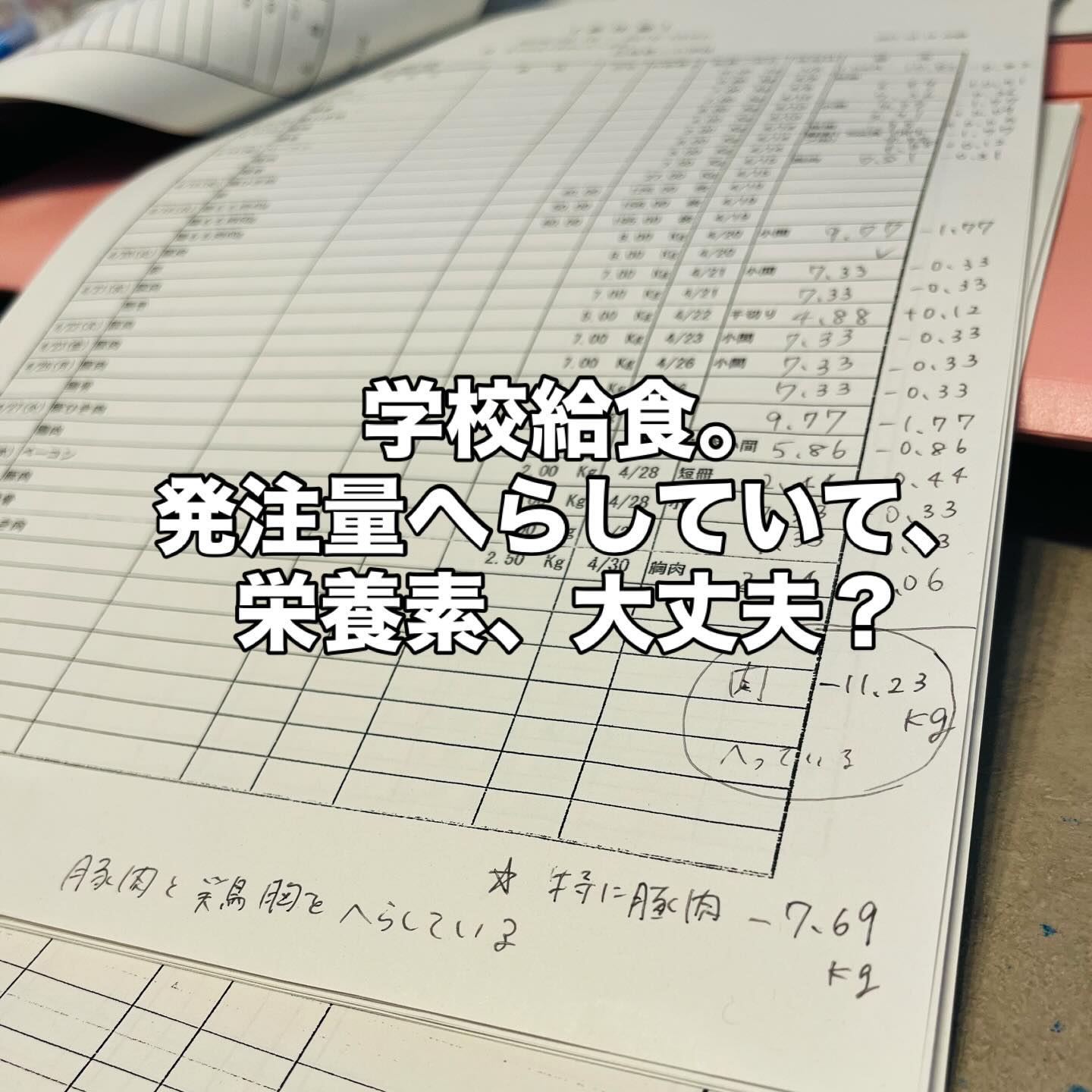 あさっての予算総括質問で学校給食を取り上げます。